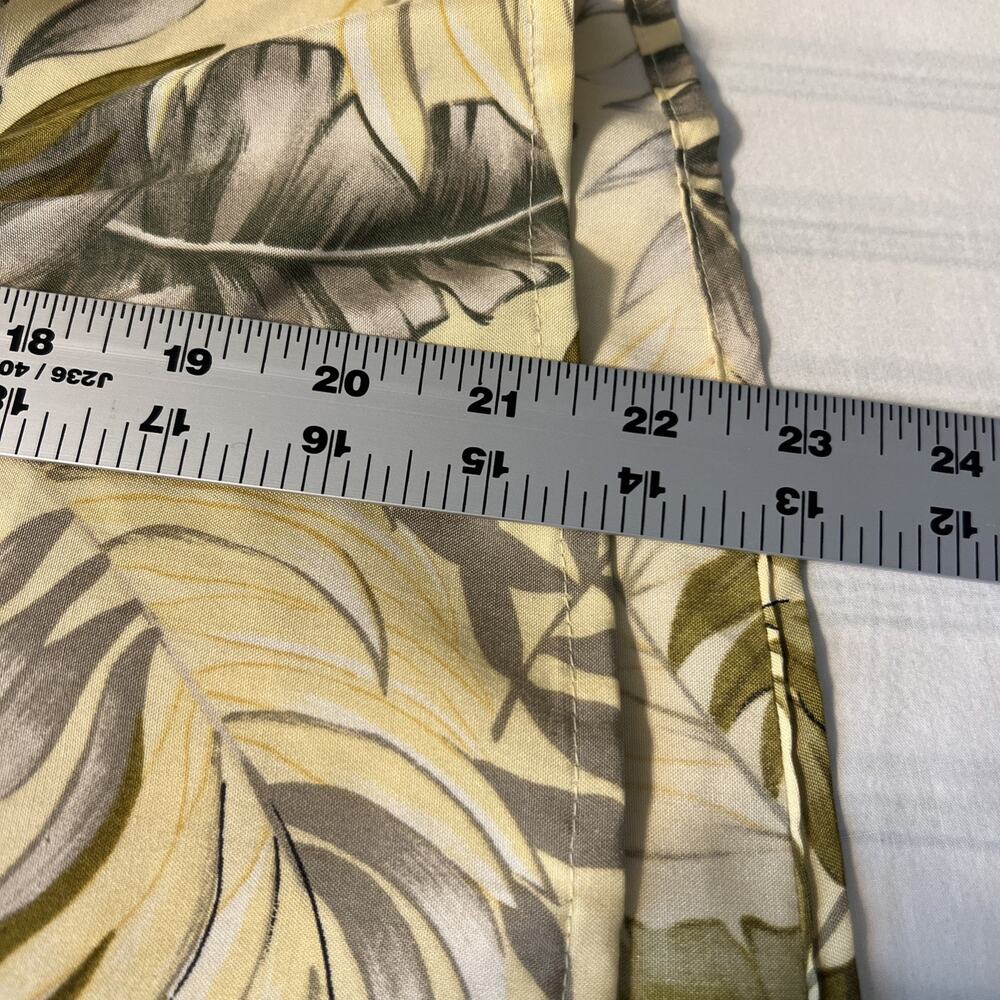 Vintage Casual Corner Womens Skirt Set Size 8 Yellow Tropical Silk Resort Cruise - Picture 10 of 16